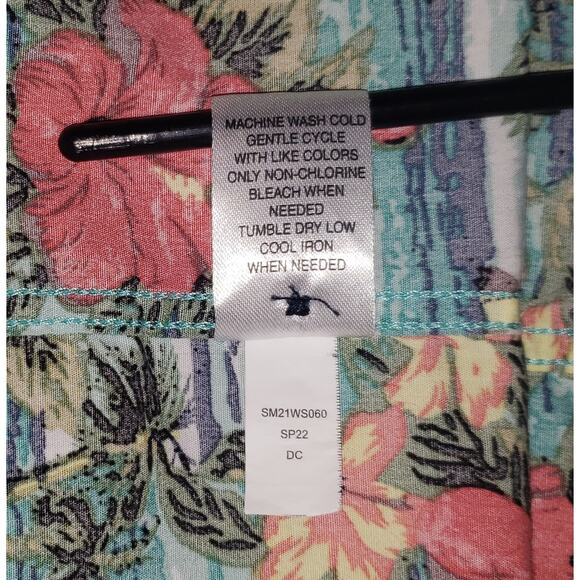 Flag & Anthem Mens XL Floral Button Down Shirt Casual Summer Coastal Style - Picture 10 of 10